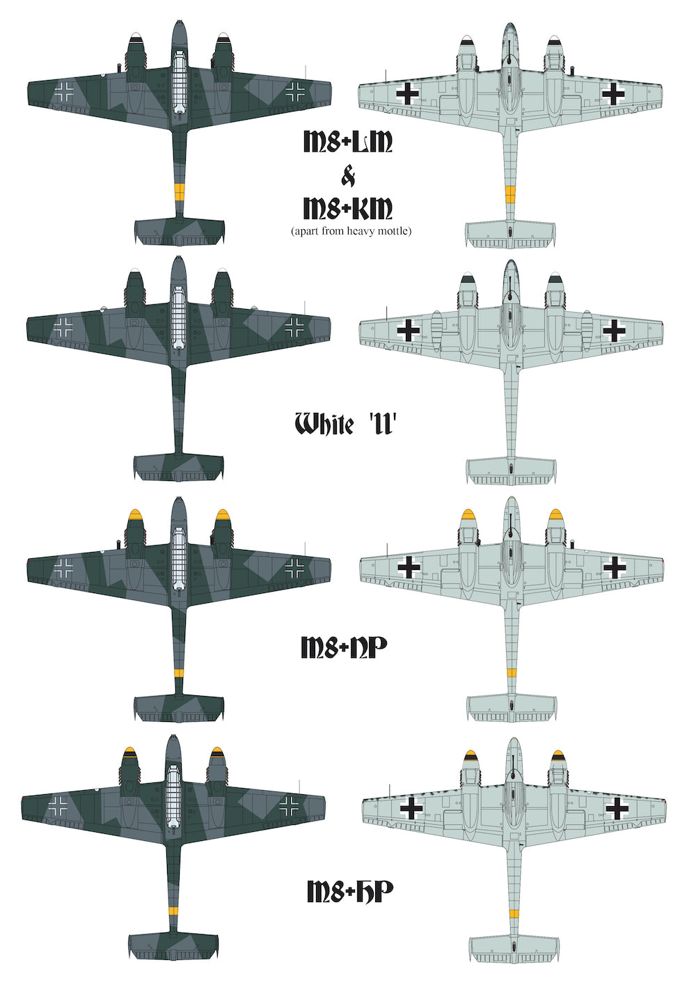 Aims AIMS72D035 1:72 Messerschmitt Bf-11G-2/R1