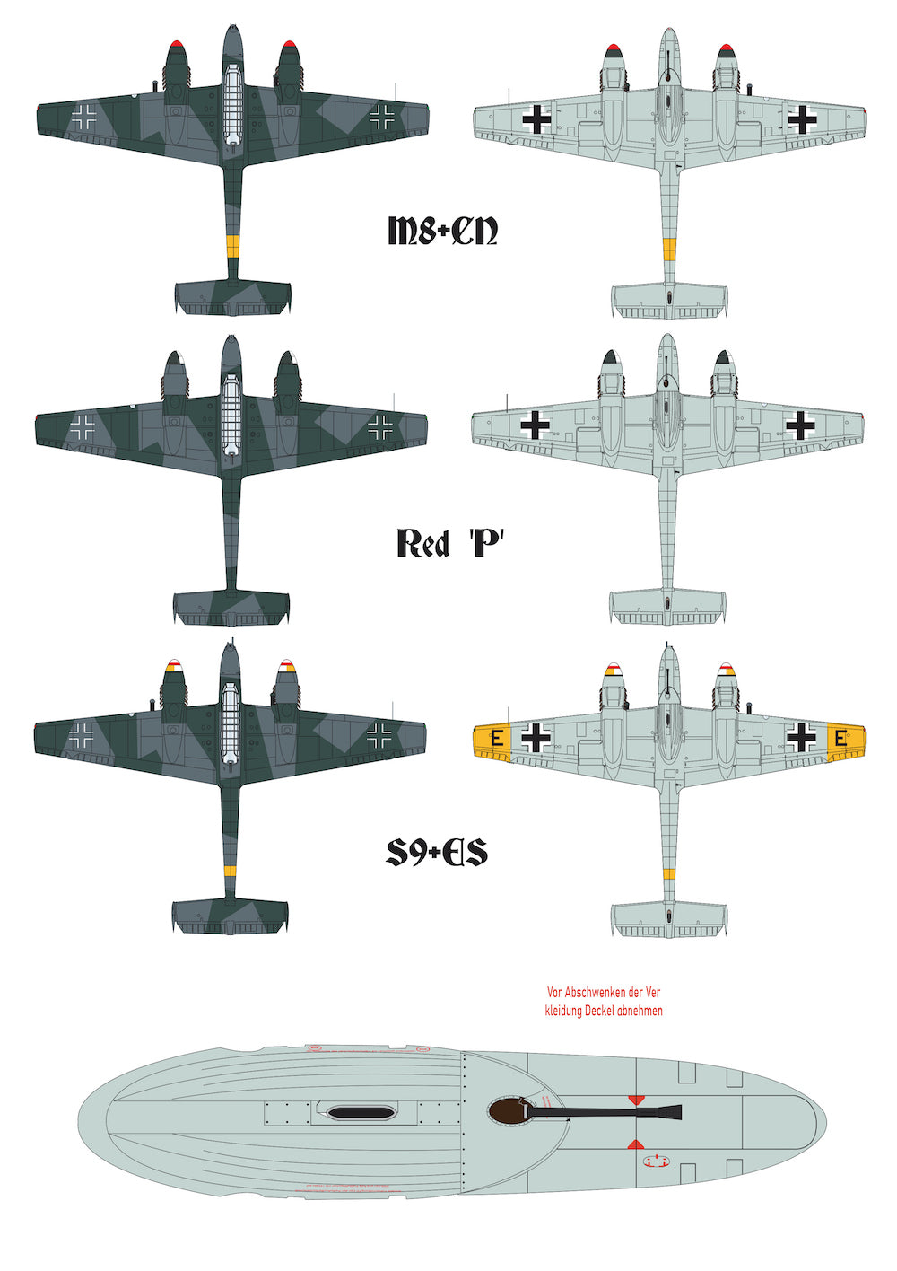 Aims AIMS72D035 1:72 Messerschmitt Bf-11G-2/R1