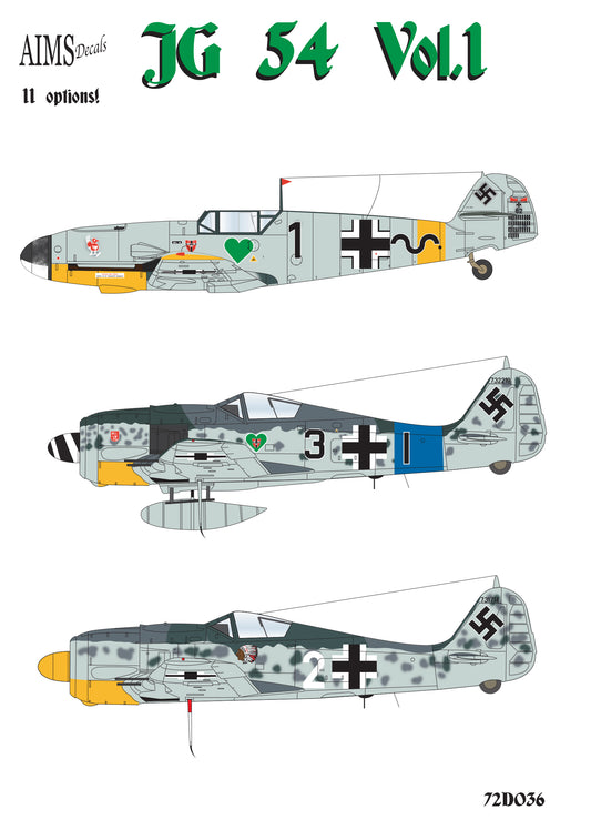 Aims AIMS72D036 1:72 JG 54 Messerschmitt Bf-109F-2 of the II