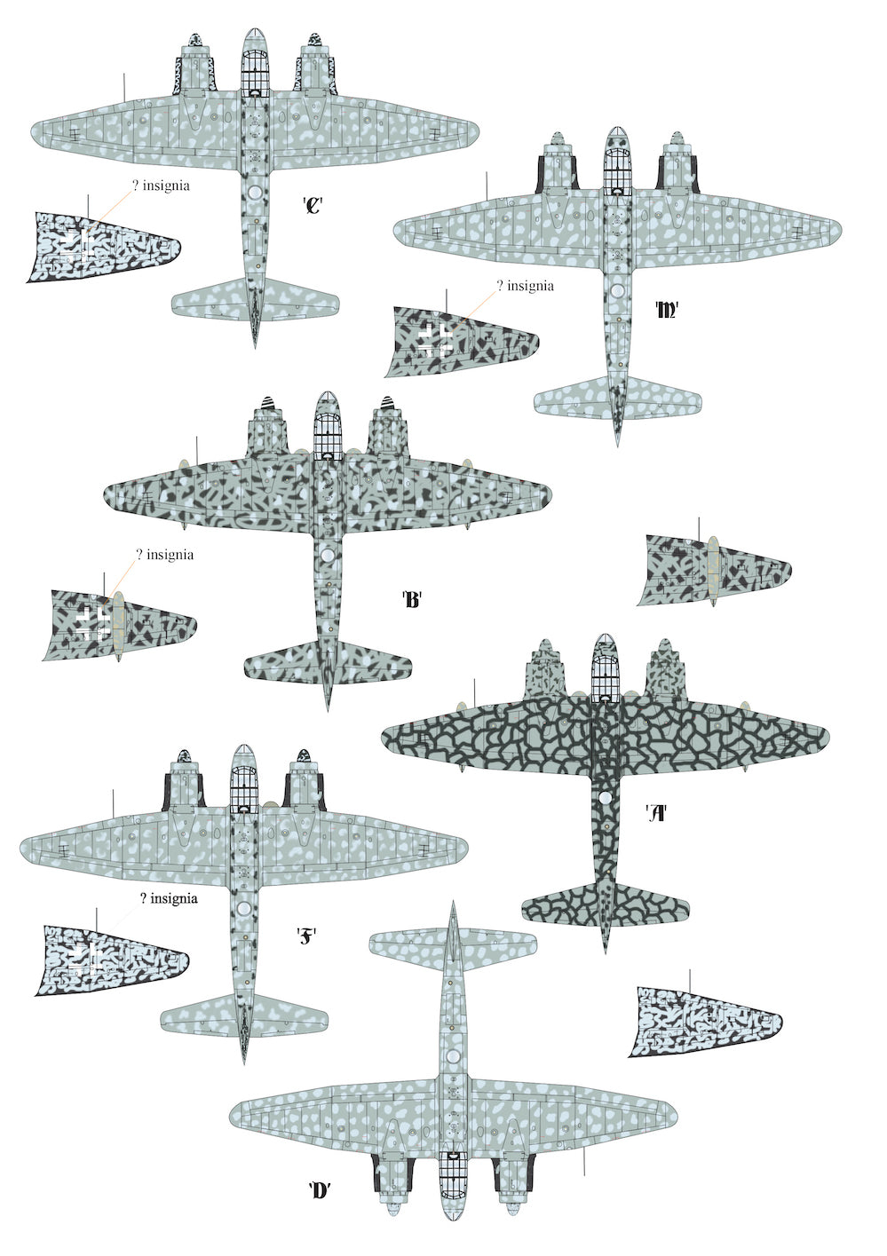 Aims AIMS72D037 KG 66 Ju-88S/Ju-188E Decal Booklet 1:72