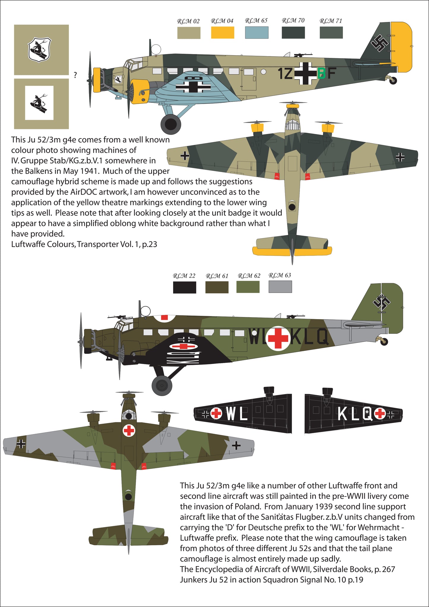 Aims AIMS72D042 Junkers Ju-52/3m Poland/Balkans Decals 1:72