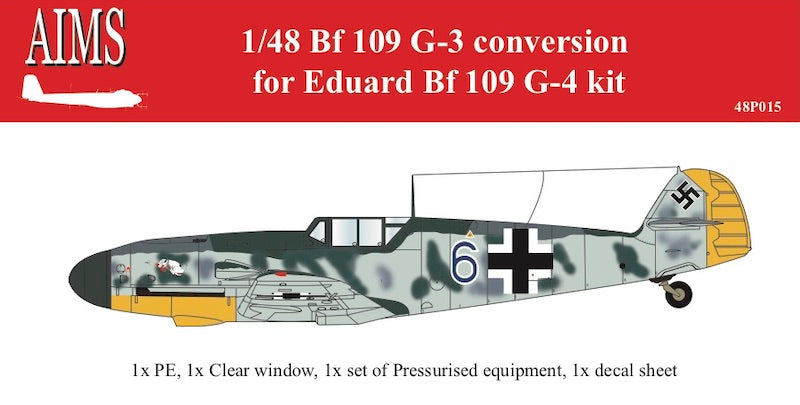 Aims AIMS48P015 1:48 Messerschmitt Bf-109G-3 conversion