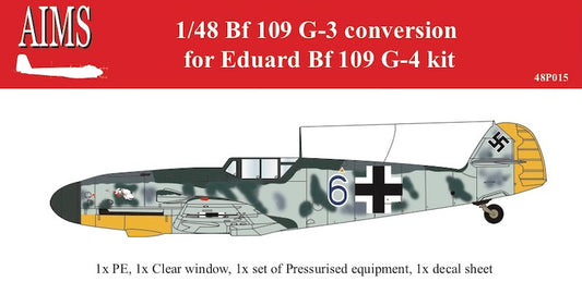 Aims AIMS48P015 1:48 Messerschmitt Bf-109G-3 conversion