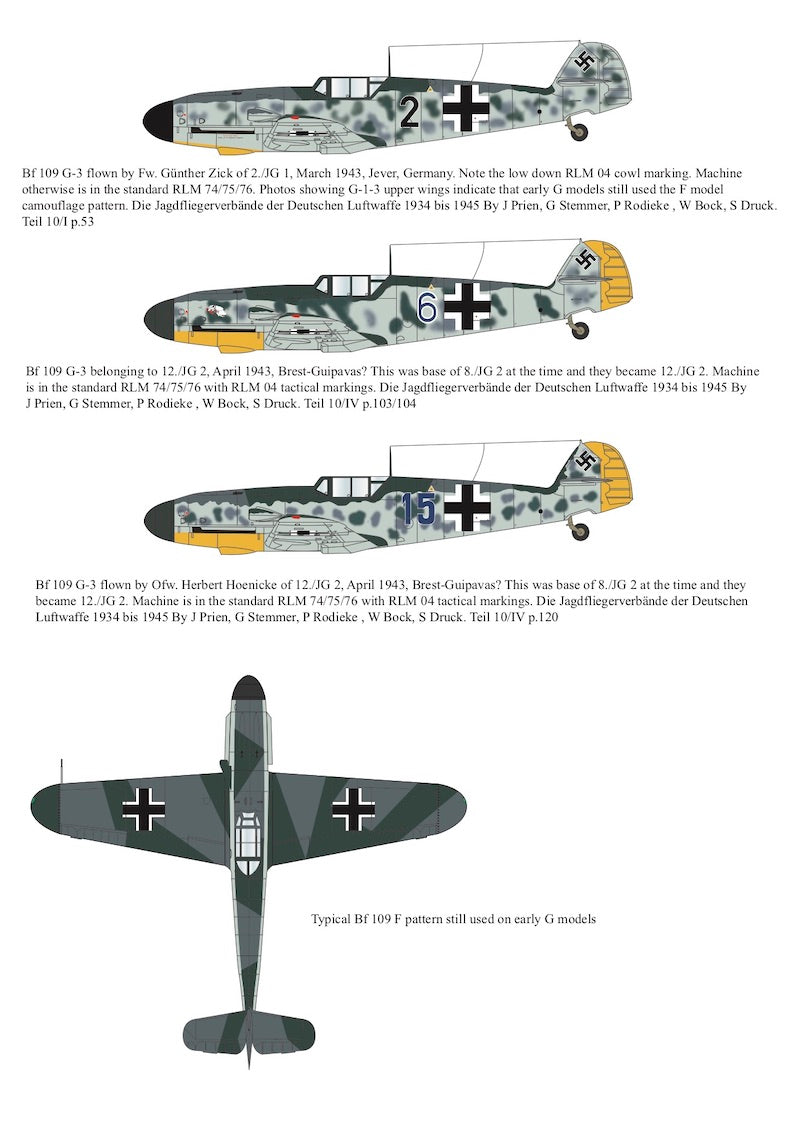 Aims AIMS48P015 1:48 Messerschmitt Bf-109G-3 conversion