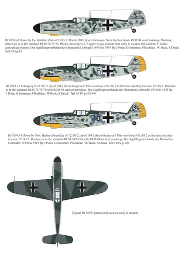 Aims AIMS48P015 1:48 Messerschmitt Bf-109G-3 conversion