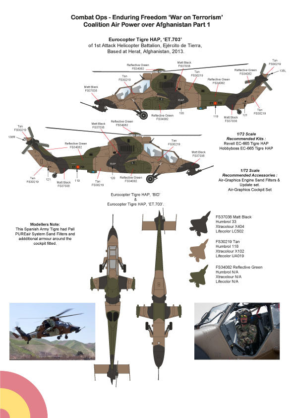 Air-Graphic AIR72-002 1:72 Op Enduring Freedom Part 1 Boeing CH-47D Chinook