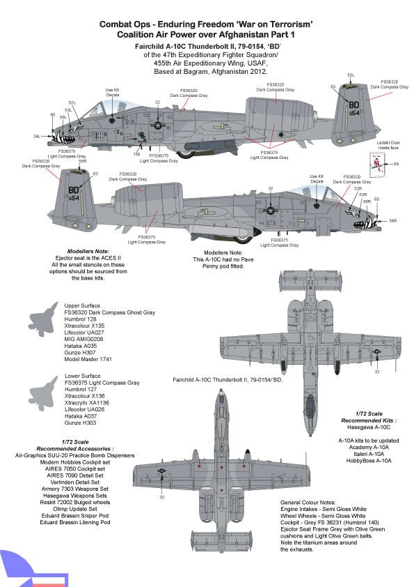 Air-Graphic AIR72-002 1:72 Op Enduring Freedom Part 1 Boeing CH-47D Chinook