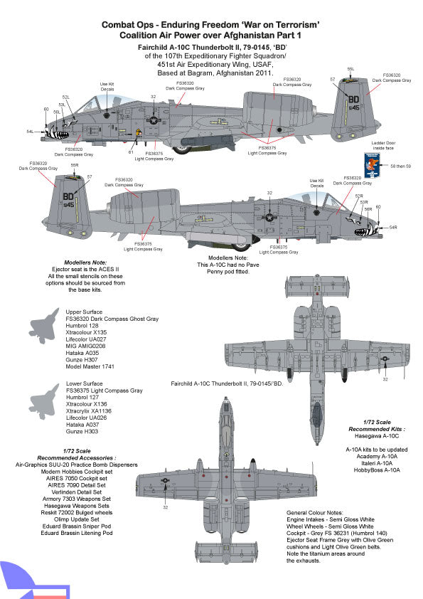 Air-Graphic AIR72-002 1:72 Op Enduring Freedom Part 1 Boeing CH-47D Chinook