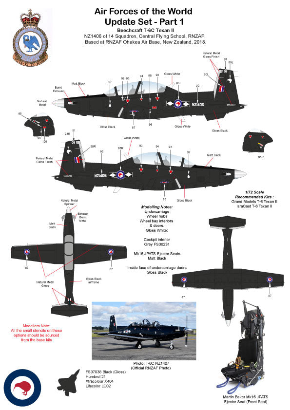 Air-Graphic AIR72-003 1:72 Air Forces of World Part 1 McDonnell F/A-18A Hornet