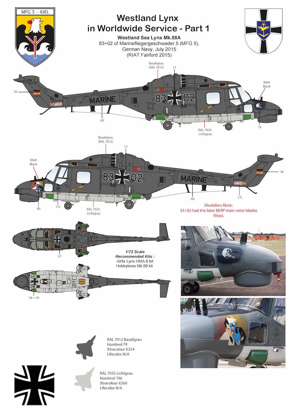 Air-Graphic AIR72-004 1:72 Westland Lynx Worldwide Part 1 Lynx AH.7 Op Granby