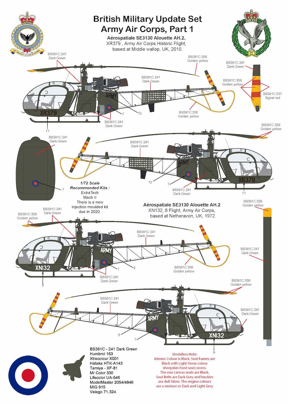 Air-Graphic Models AIR72-009 1:72 British Military Update set