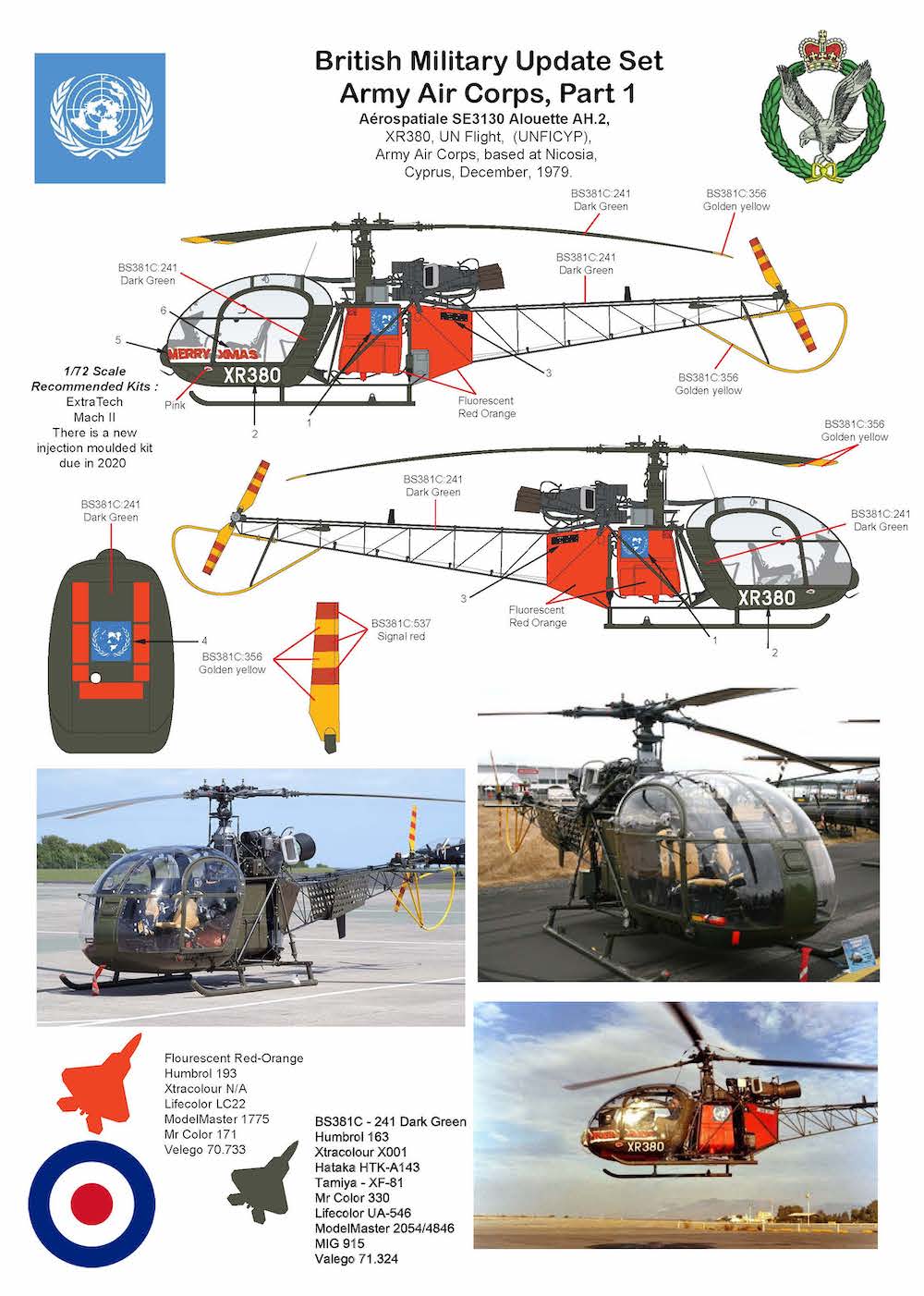 Air-Graphic Models AIR72-009 1:72 British Military Update set