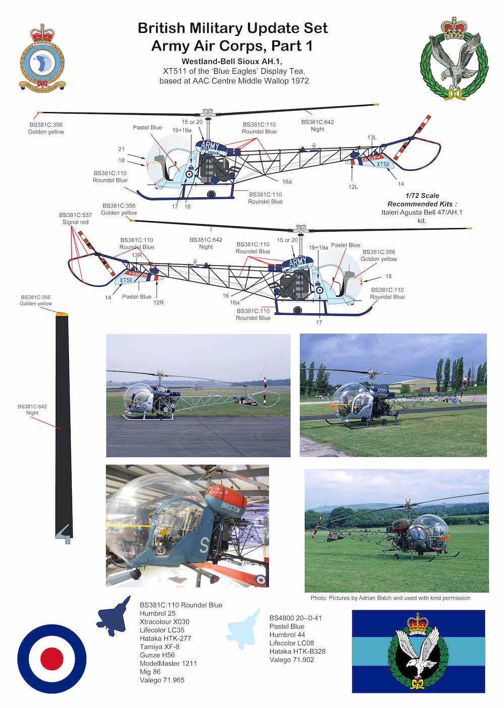 Air-Graphic Models AIR72-009 1:72 British Military Update set