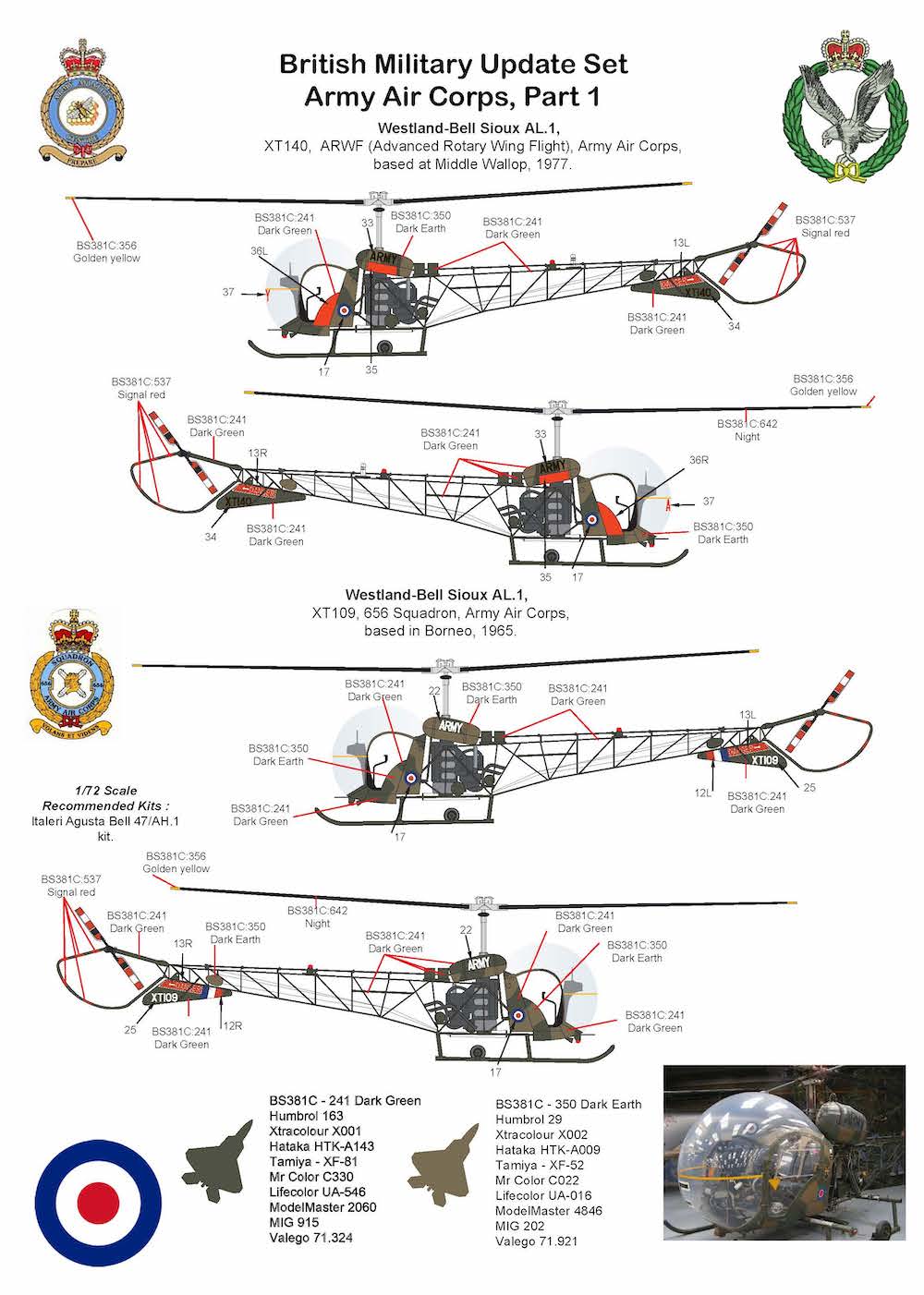 Air-Graphic Models AIR72-009 1:72 British Military Update set