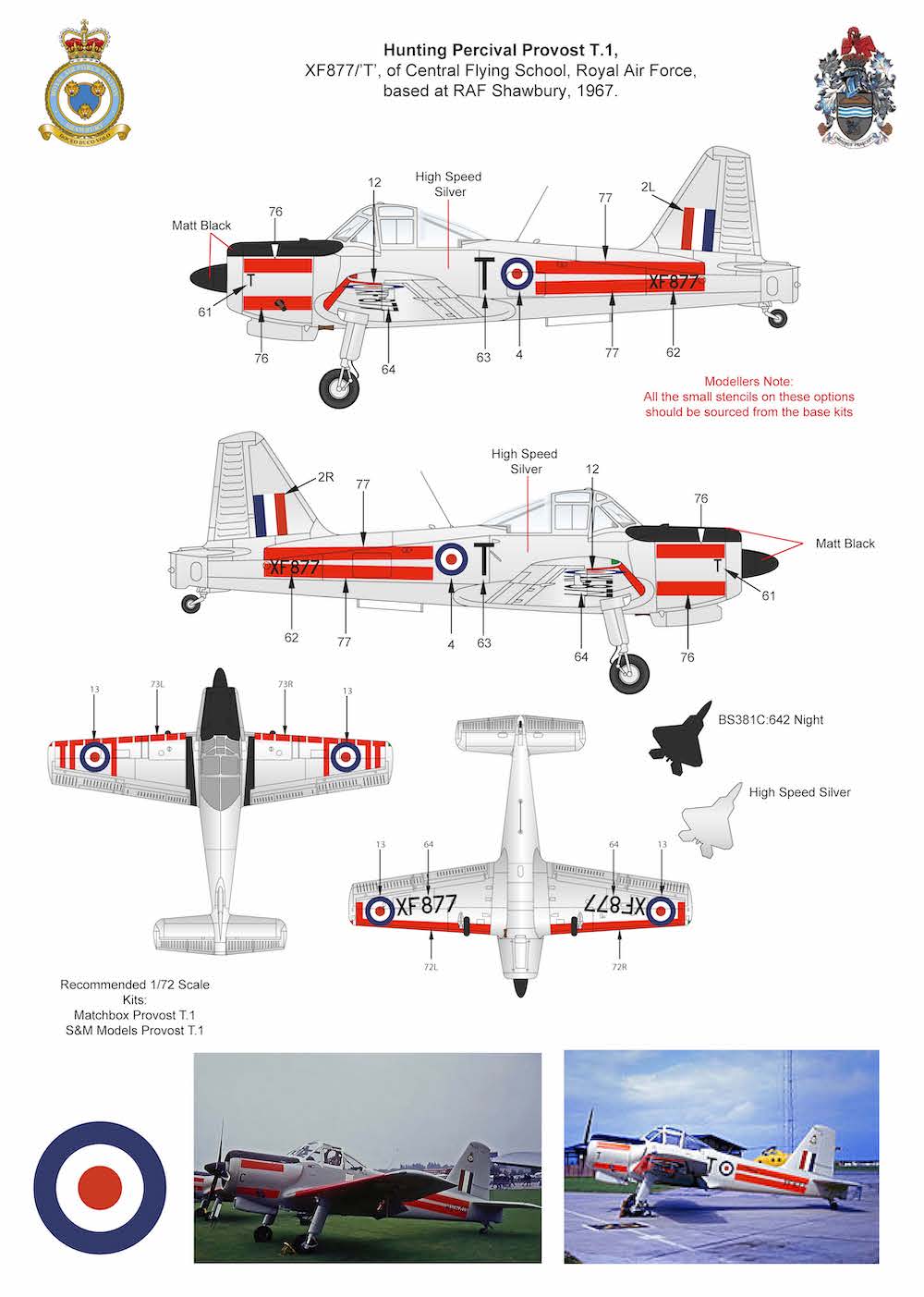 Air-Graphic AIR72-014 1:72 British Military Training Aircraft of the 1960s