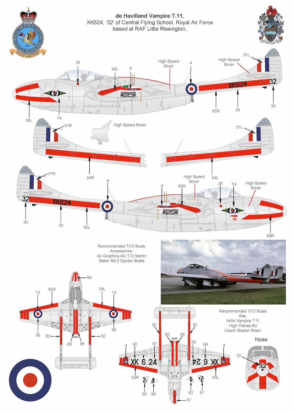Air-Graphic AIR72-014 1:72 British Military Training Aircraft of the 1960s