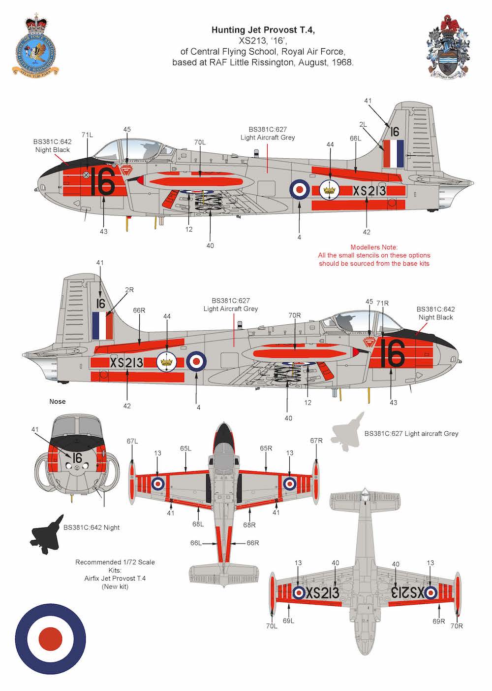 Air-Graphic AIR72-014 1:72 British Military Training Aircraft of the 1960s