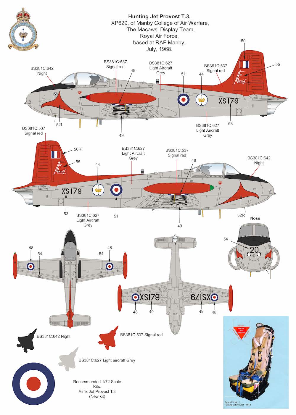 Air-Graphic AIR72-014 1:72 British Military Training Aircraft of the 1960s