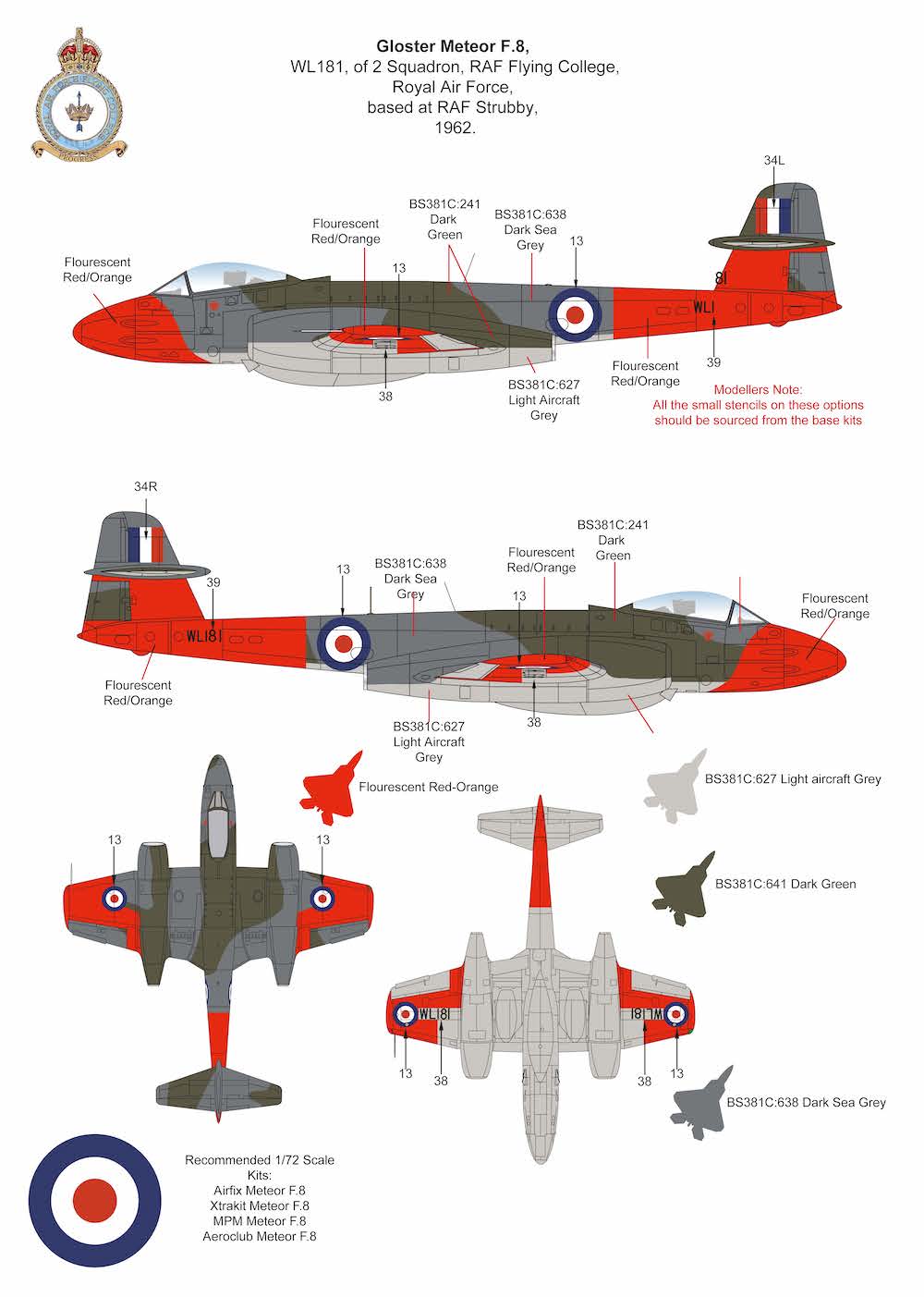 Air-Graphic AIR72-014 1:72 British Military Training Aircraft of the 1960s