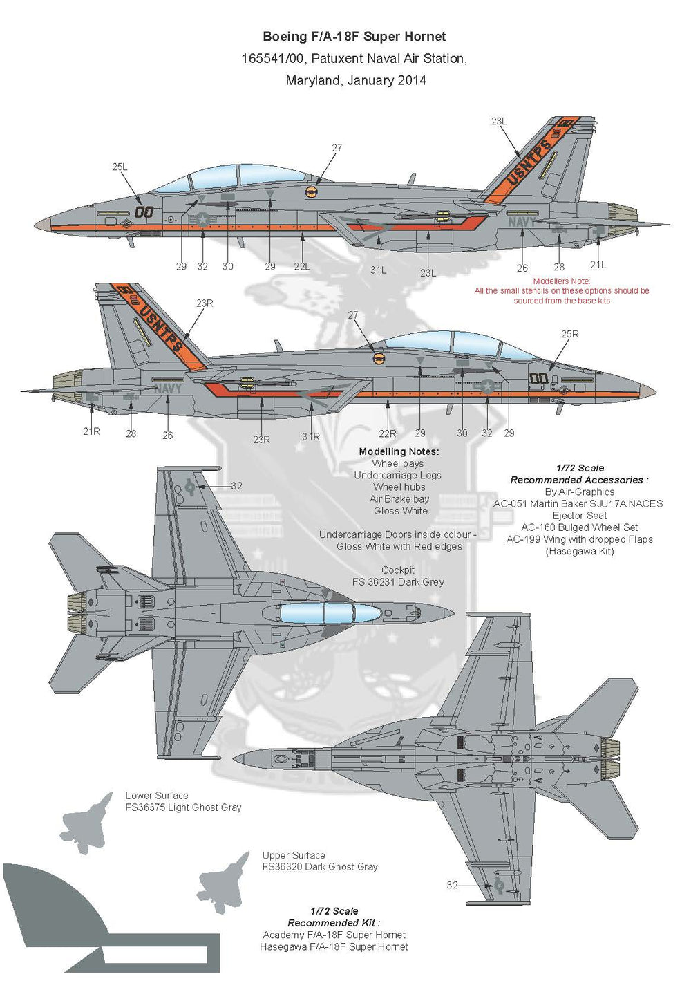 Air-Graphic Models AIR72-016 1:72 USNTPS Part 1