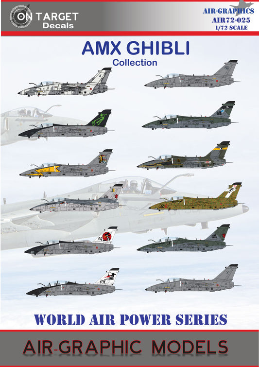 Air-Graphic AIR72-025 1:72 Italian and Brazilian AMX and AMX-T Ghibli