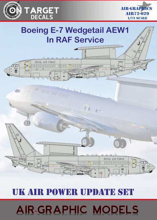 Air-Graphic Models AIR72-029 1:72 Boeing E-7 Wedgetail AEW.1 in RAF service