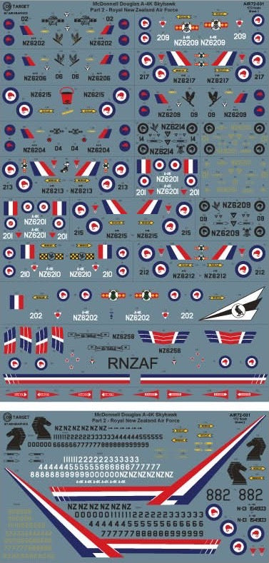 Air-Graphic Models AIR72-031 1:72 Douglas A-4K Skyhawk Part 2 RNZAF