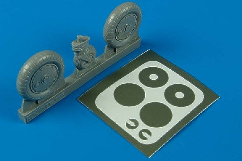 Aires AIRE2029 1:32 Messerschmitt Bf-109G wheels with paint mask