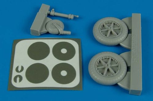 Aires AIRE2138 1:32 Messerschmitt Bf-109F wheels and masks