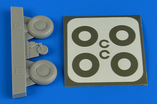 Aires AIRE2226 1:32 Bucker Bu 131B/Bu-131D covered main & tail wheels & masks