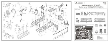 Aires AIRE4057 1:48 Messerschmitt Bf-110G cockpit