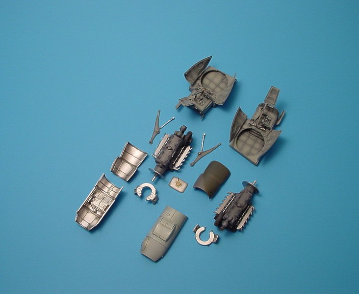 Aires AIRE4170 1:48 Messerschmitt Me-410A-1 engine detail set