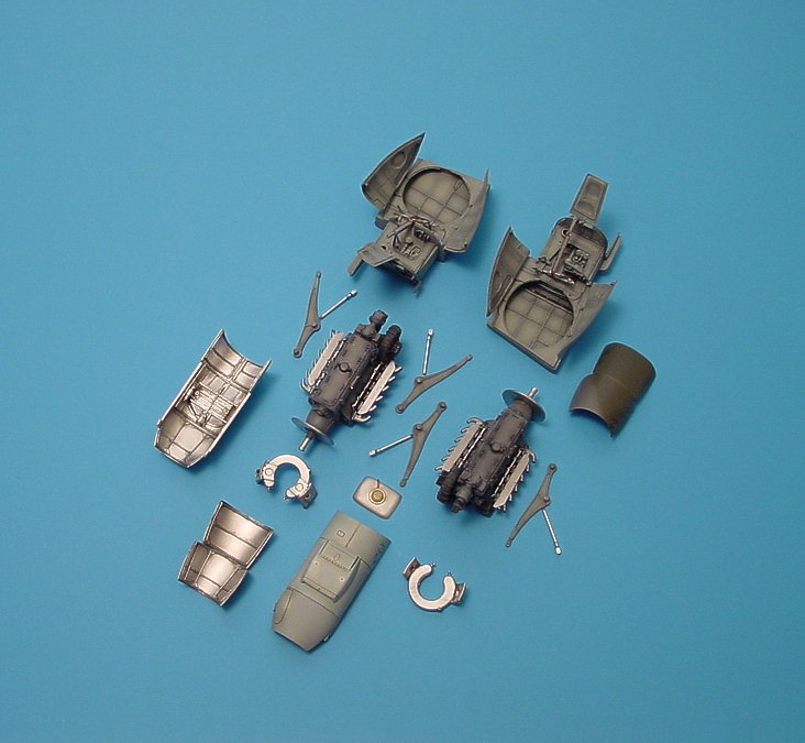 Aires AIRE4170 1:48 Messerschmitt Me-410A-1 engine detail set