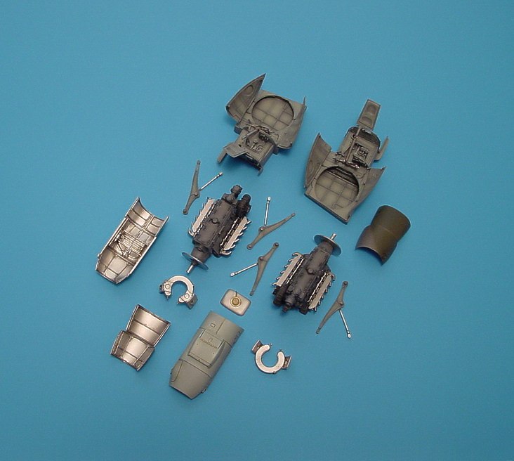 Aires AIRE4170 1:48 Messerschmitt Me-410A-1 engine detail set