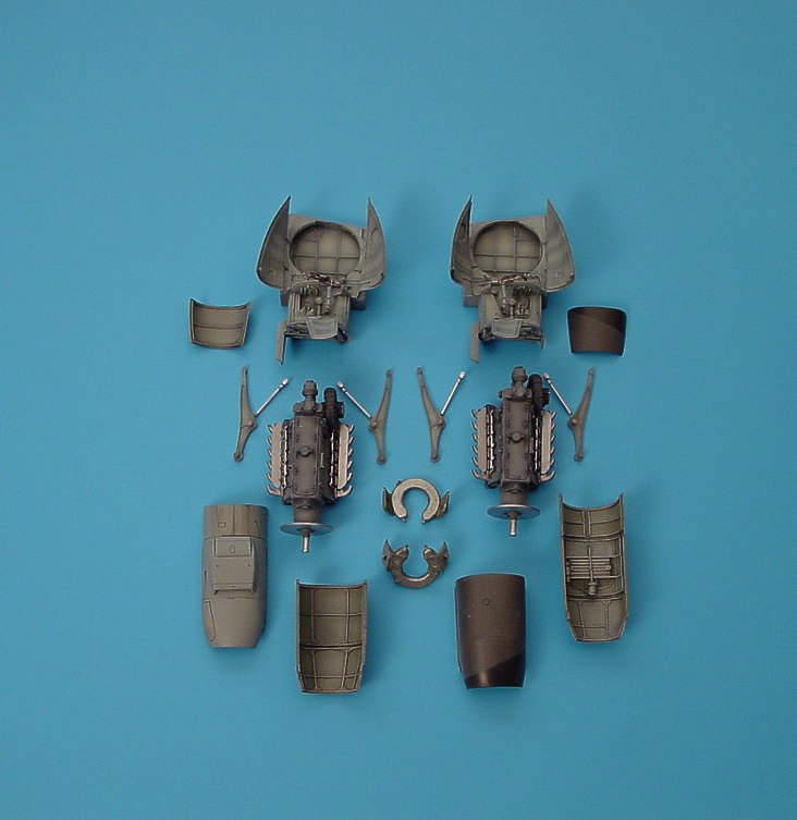 Aires AIRE4170 1:48 Messerschmitt Me-410A-1 engine detail set