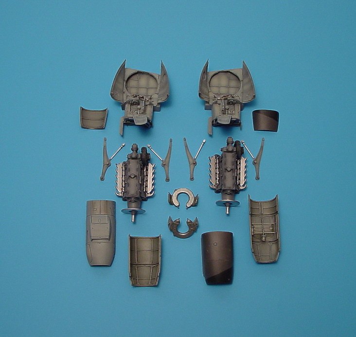 Aires AIRE4170 1:48 Messerschmitt Me-410A-1 engine detail set