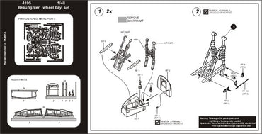 Aires AIRE4195 1:48 Bristol Beaufighter Mk.VI/TF Mk.X wheel bay