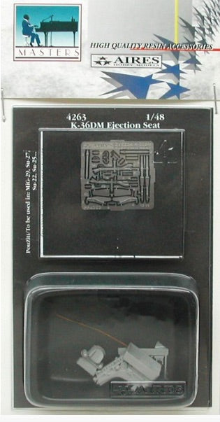 Aires AIRE4263 1:48 K-36DM ejection seat for Mikoyan MiG-29, Sukhoi Su-27 etc