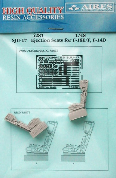 Aires AIRE4281 1:48 SJU-17 Ejection Seat for F/A-18E/F Super Hornet/F-14D