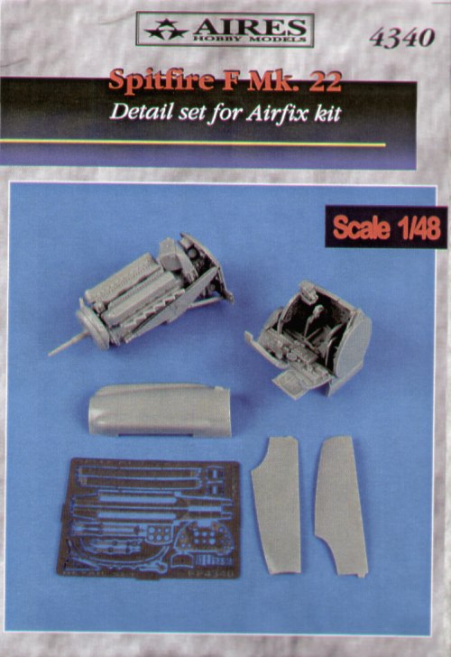 Aires AIRE4340 1:48 Supermarine Spitfire Mk.22 detail set