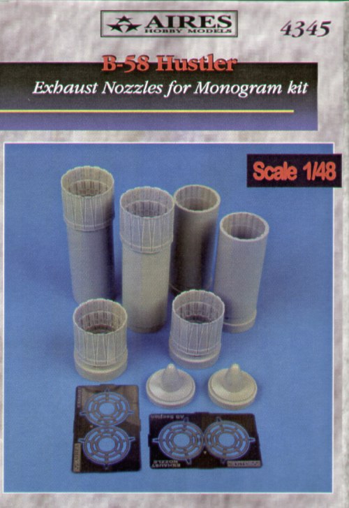 Aires AIRE4345 1:48 Convair B-58 Hustler exhaust nozzles