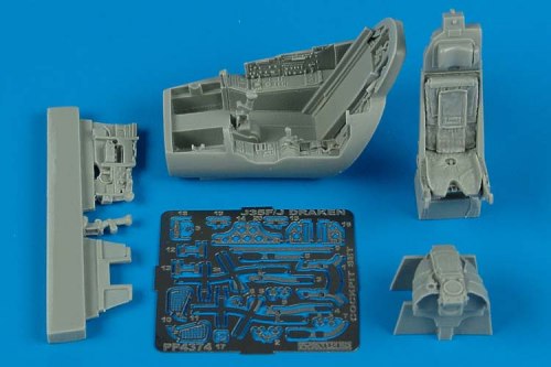 Aires AIRE4374 1:48 Saab J-35F/J-35J 'Draken' cockpit set