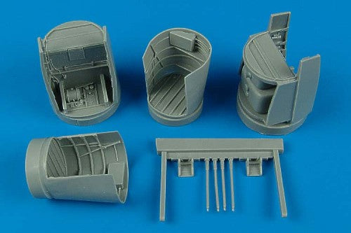 Aires AIRE4426 1:48 Heinkel He-219A-7 'Uhu' main wheels detail set