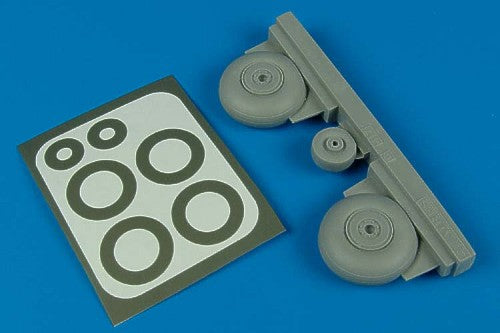 Aires AIRE4446 1:48 Douglas C-47A Dakota wheels and paint masks