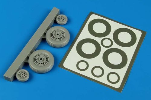 Aires AIRE4593 1:48 Grumman S-2F Tracker wheels & paint masks