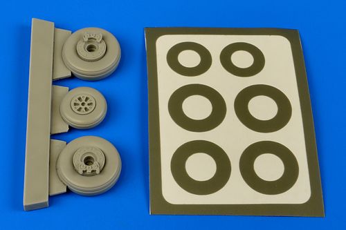 Aires AIRE4614 1:48 Grumman OV-1 Mohawk wheels & paint masks