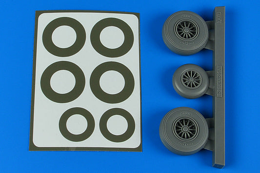 Aires AIRE4867 1:48 Douglas B-26K Invader wheels & paint masks late