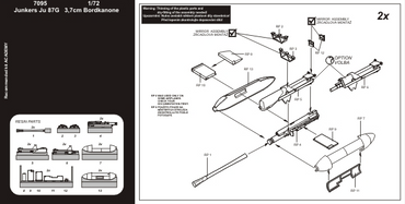 Aires AIRE7095 1:72 Junkers Ju-87G 'Stuka' Bordkanone 3.7cm pods