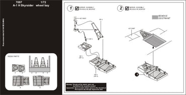 Aires AIRE7097 1:72 Douglas A-1H Skyraider wheel bay