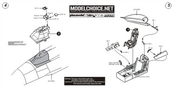 Aires AIRE7130 1:72 Lockheed-Martin F-16C Fighting Falcon cockpit set